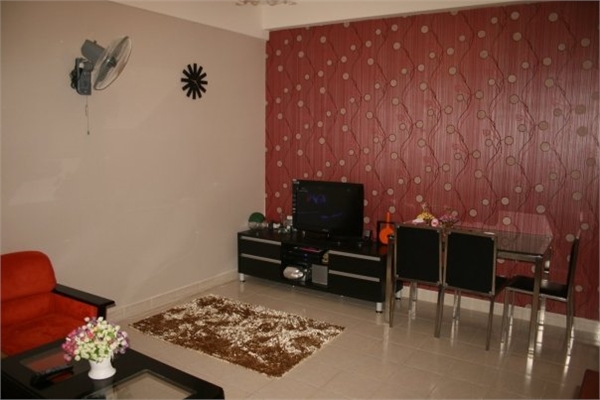 Cho thuê căn hộ chung cư An Khang, 2PN, DT 90m2, lầu cao thoáng mát. Giá thuê 12 triệu/ tháng