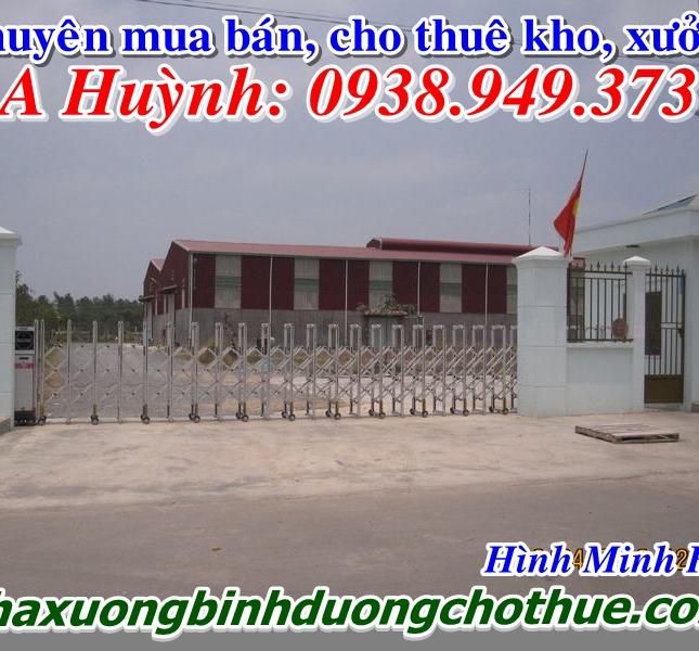 Cho thuê kho, xưởng, TT. Tân Phước Khánh, Tân Uyên, Bình Dương, 2.640m2, LH 0938949373