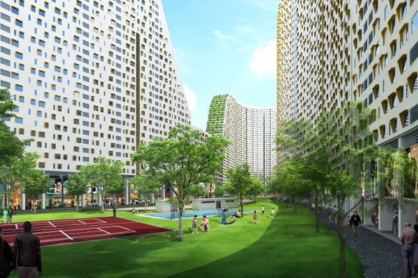 Thương mại- Văn phòng- Căn hộ- Giải trí đều nằm ở River City