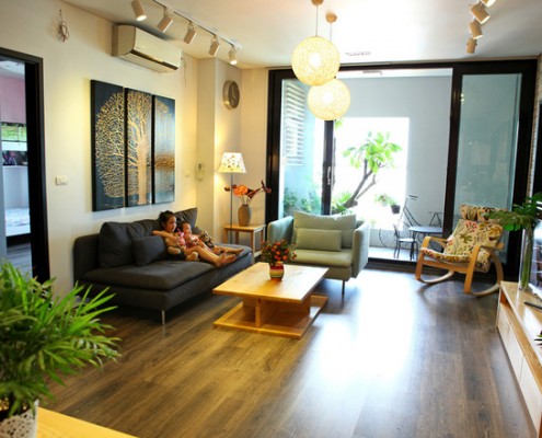 Bán căn hộ Thăng Long Number One 88m2, có 2PN, nội thất đẹp, giá 39,5 triệu/m2