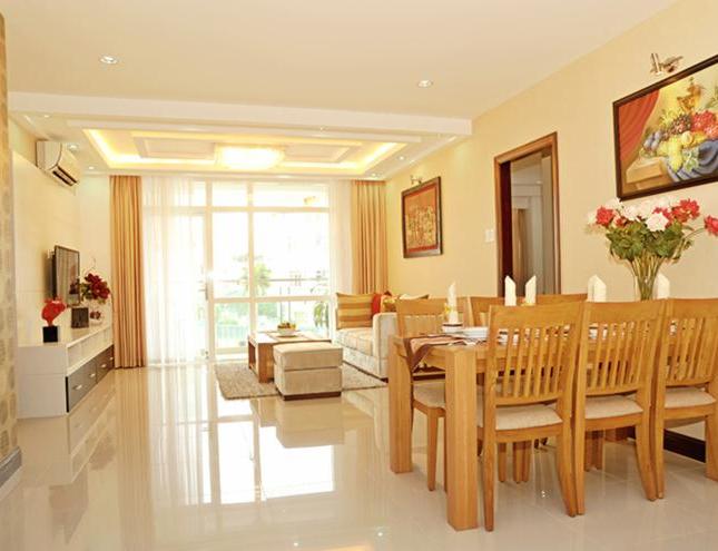 Cho thuê căn hộ tại chung cư Golden Land diện tích 95m2, 2PN, nhà đủ đồ đẹp với giá 13 tr/tháng