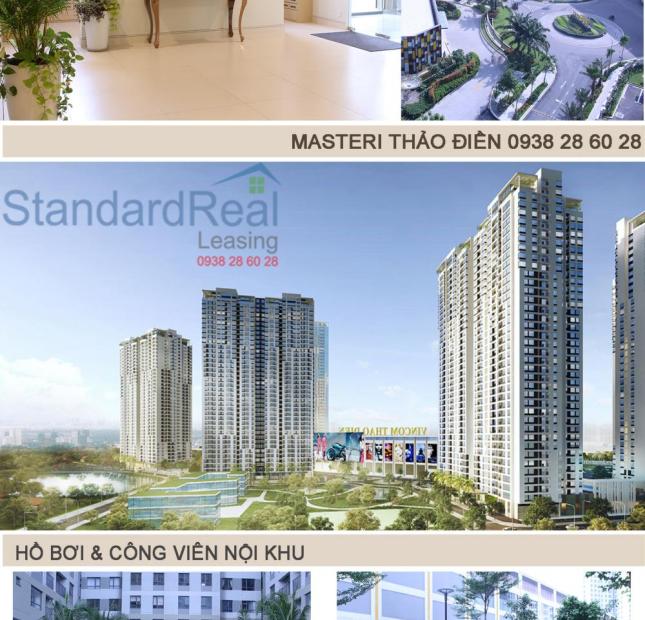 Masteri Thảo Điền, Q2, cho thuê giá 25 triệu/tháng, view sông SG, full nội thất