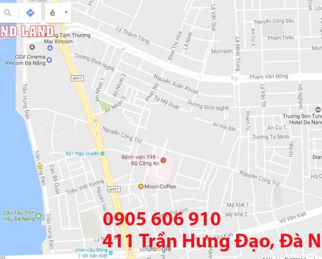 Bán đất biển Đà Nẵng 2017, MT đường biển chính Võ Nguyên Giáp nhiều vị trí, DT đẹp để xây KS vip