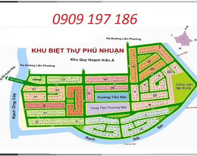 Bán gấp lô đất O1 khu Phú Nhuận, quận 9, LH 0909 197 186