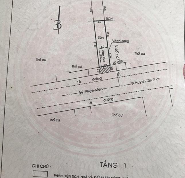 Bán lô đất mặt tiền đường Lý Phục Man, P. Bình Thuận, Q7