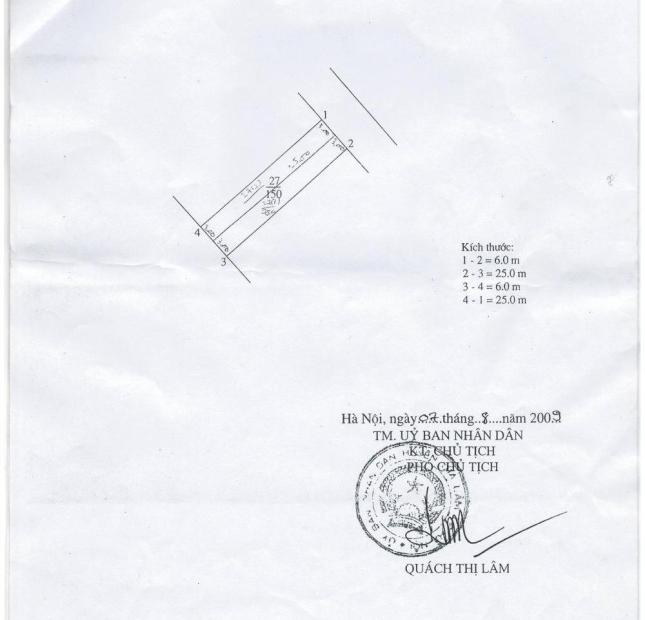 Cần bán đất tại TTNM Cơ Khí Yên Viên, Gia Lâm, Hà Nội, DT: 145,3m2. Giá 16tr/m2