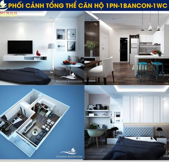 Bán căn hộ Heaven Riverview giá chỉ 800r, trả góp 1% mỗi tháng