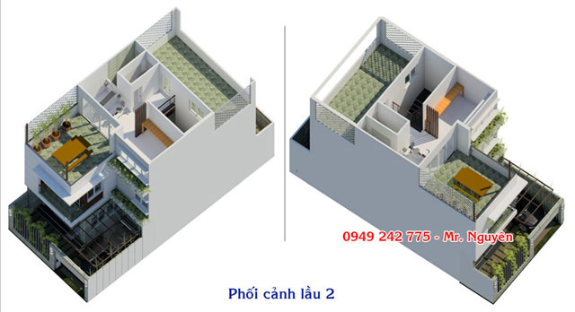 Nhà phố 7x15m, 2 lầu, mái đúc, giá 3tỷ885 view sông Sài Gòn đối diện khu BT Quận Bình Thạnh