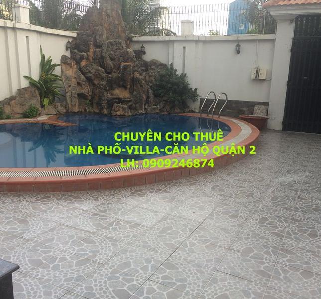 Cho thuê biệt thự Nguyễn Duy Hiệu 500m2, sân vườn, hồ bơi, 2 lầu, 6PN, giá 68tr/th. LH 0909246874