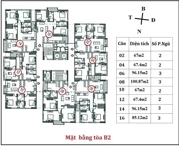 Cần bán căn 2 phòng ngủ, chung cư B1-B2 Tây Nam Linh Đàm sắp bàn giao