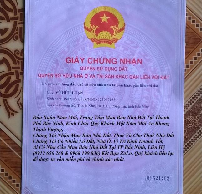 Bán đất giãn dân Khả Lễ Đồng Quán DT 76m2 làn 2 Lý Quốc Sư, cách ô tô Toyota BN 200m, giá 1,380 tỷ