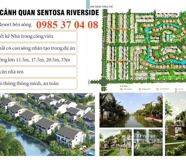 Bán đất nền dự án Sentosa Riverside cạnh Cocobay và Green City 535tr - 0985370408
