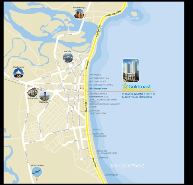 Bán CH Gold Coast – Nha Trang Center 2 view trực diện biển, SH vĩnh viễn, CK 11% - 0932.215.078