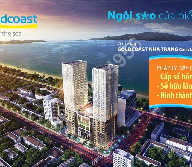 Căn hộ Gold Coast Nha Trang view biển, sở hữu vĩnh viễn, lợi nhuận 50%, CK 15%, vay vốn lãi suất 0%
