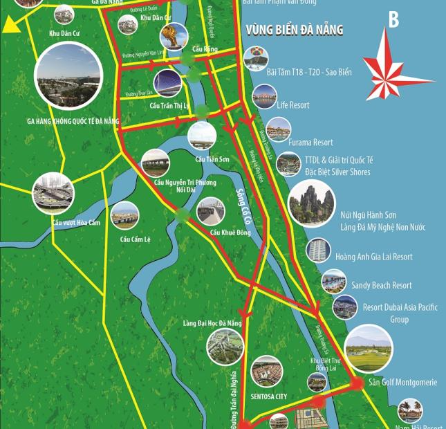 Bán lô đất đường 17,5m cách resort spa sông Hàn 500m giá rẻ