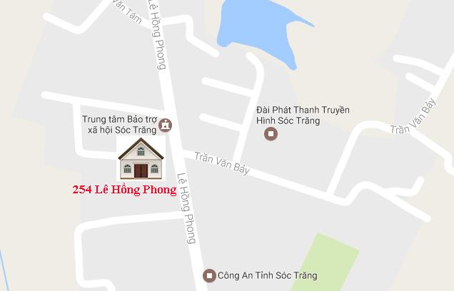 Bán nhà mặt tiền đường Lê Hồng Phong, P. 3, TP. Sóc Trăng 5.77x29m, giá 2.1 tỷ (chính chủ)