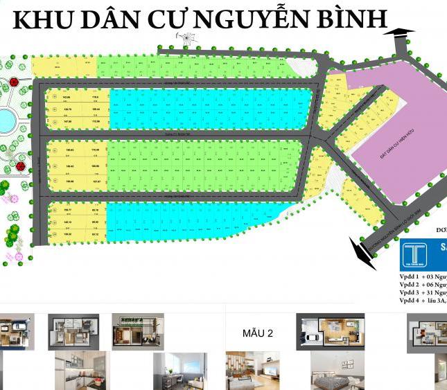 Cần tiền bán gấp nhà mới xây đường Nguyễn Bình, Nhà Bè, mặt tiền đường lớn