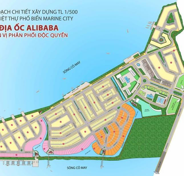 Đất nền khu đô thị phố biển Marine City Alibaba Long Hải, chỉ 700tr/nền. LH 0903.191.302