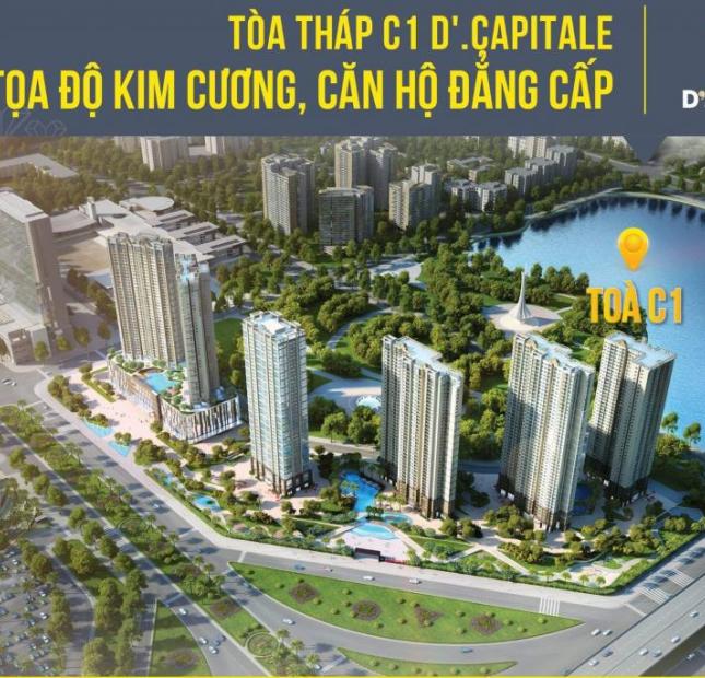 Bán chung cư Trần Duy Hưng, căn hộ dt 76m2, căn góc, view bể bơi và khuôn viên dự án