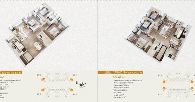 Thông tin bảng giá chính thức của dự án chung cư Imperia Sky Garden. LH: 0983227407