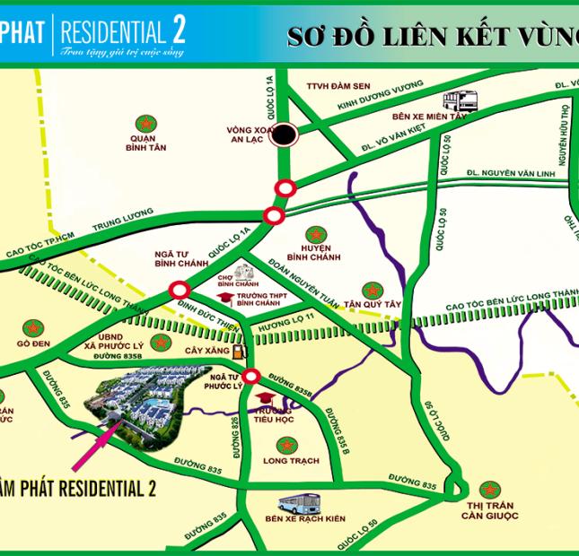 KDC Đại Lâm Phát Residential cách chợ Bình Chánh 5’, SHR 260 triệu/nền. LH 0919349139