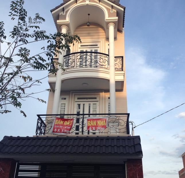 Bán nhà 1 trệt 3 lầu, 4x19m, giá 3.95 tỷ, Quận 12, Hồ Chí Minh