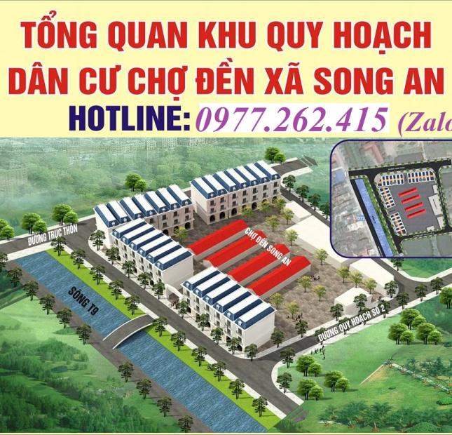 Hot, chỉ với 189 triệu/lô sở hữu ngay đất shophouse tại chợ Song An, Thái Bình@