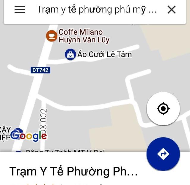 Đất gần trung tâm y tế phường Phú Mỹ, cách Huỳnh Văn Lũy 150m