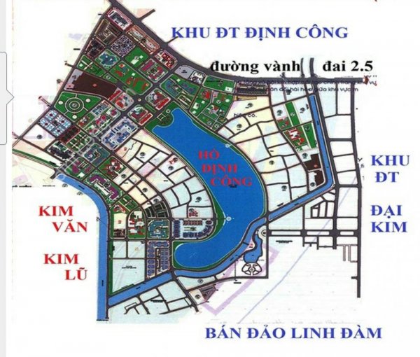 Bán đất KĐT Đại Kim Định Công hiện đang làm mạnh DT: 80m, giá rẻ chỉ 37tr/m