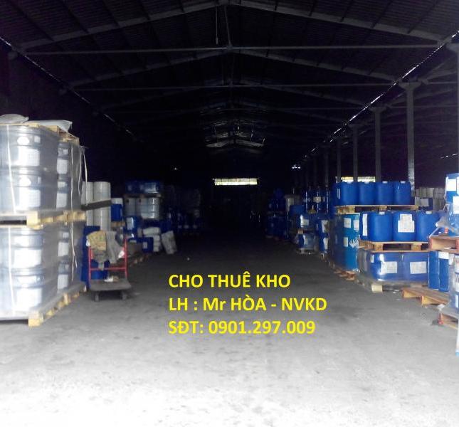 Cho thuê kho chứa hàng chất lượng cao, giá rẻ, dịch vụ trọn gói, tại KCN Sóng Thần, LH: 0901297009