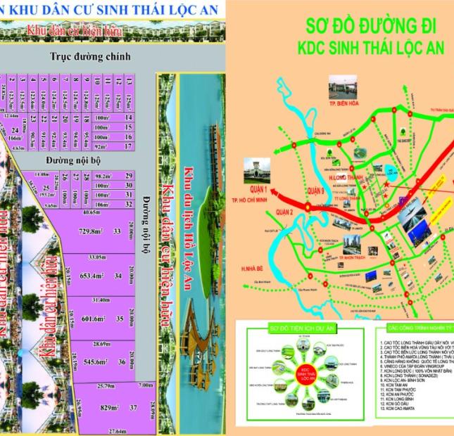 Cần bán gấp nền đất thổ cư ngay cổng Bắc Sân Bay Long Thành thuộc dự án KDC Lộc An. LH: Mr. Vương