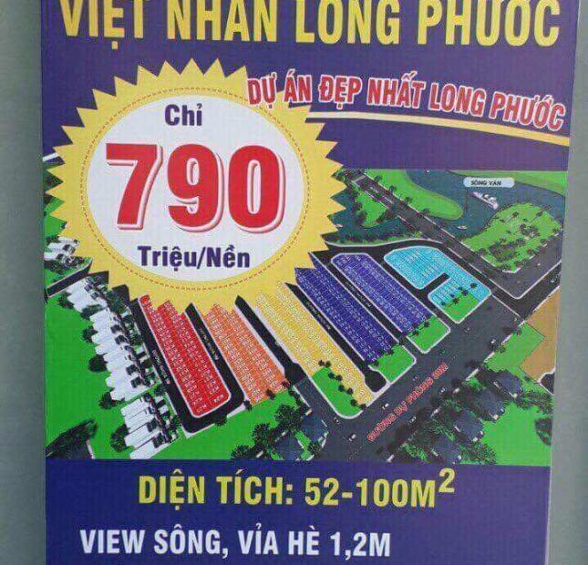 Chuẩn bị mở bán dự án mặt tiền sông, giá 790 triệu/ nền . LH ngay 0902 527 738 Ms Vien