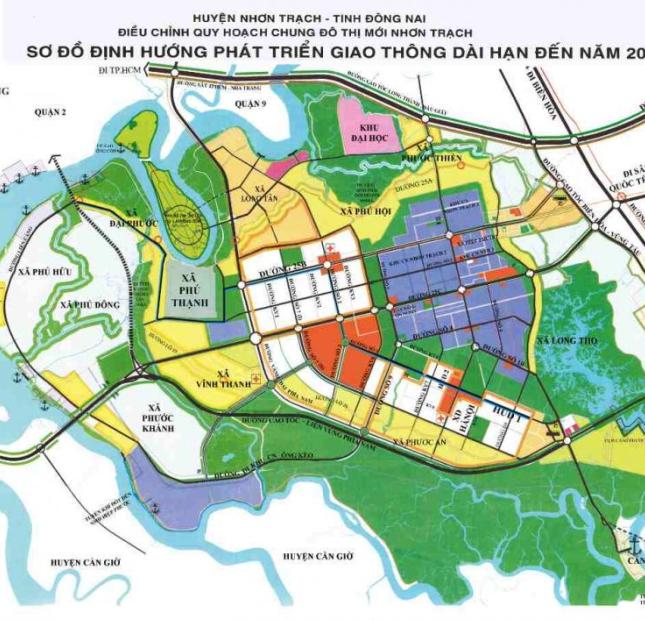 Bán đất nền vị trí trung tâm Nhơn Trạch, Đồng Nai, đã có sổ đỏ, giá tốt nhất