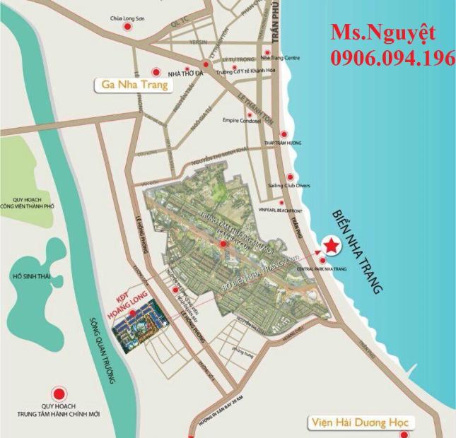 Mở bán đất nền dự án KĐT Hoàng Long Nha Trang cách bãi biển 2km – 0906.094.196