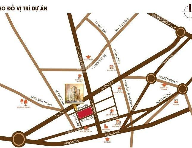 Bán căn hộ chung cư tại đường Lý Thường Kiệt, Quận 10, Hồ Chí Minh. Diện tích 76m2, giá 2.75 tỷ