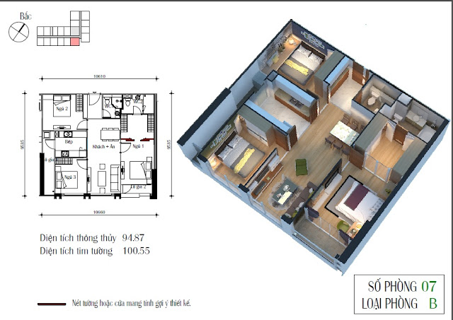 Chính chủ bán lại căn hộ 07 tầng trung, toà CT4 chung cư Eco Green City giá rẻ