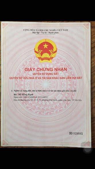 Cần bán mảnh đất tại ngõ 102 Nguyễn Đổng Chi- Nam Từ Liêm DT 52.8m2. Giá: 3,380 tỷ, LH 0983641007