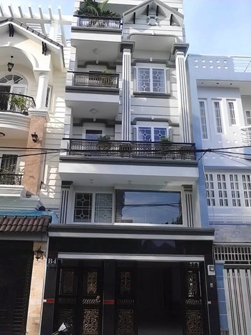 Bán nhà lầu 4 tầng Bến Phú Định, 4x12m, 1PK+5PN+5WC+kệ bếp, nội thất cao cấp, giá 2,9 tỷ