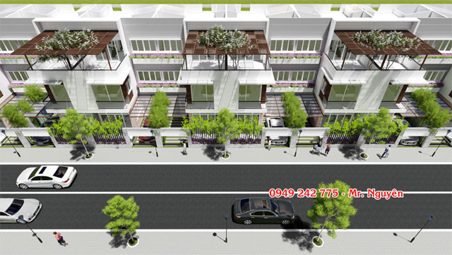 Dự án 65 căn nhà 2 lầu view sông Sài Gòn giá 3,7tỷ/căn/100m2, đối diện khu biệt thự quận Bình Thạnh.