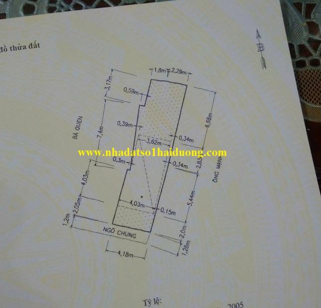 Cần bán nhà 1.5 tầng ngõ Phan Đình Phùng, Hải Dương, giá bán 590 triệu