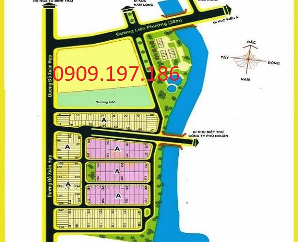 Bán đất dự án Hoàng Anh Minh Tuấn, quận 9, lô C dt 125m2, giá 34tr/m2. Lh 0909.197.186