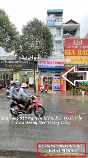 Mặt bằng cho thuê số 910 đường Nguyễn Kiệm, gần BigC, giá 5 triệu/th