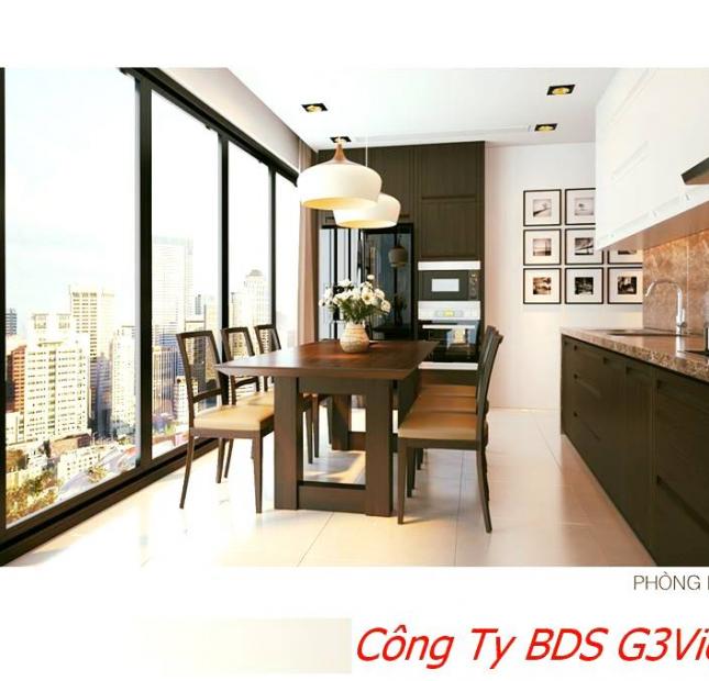 Căn hộ Golden West Lê Văn Thiêm B6, 3PN, 93m2, đủ đồ, giá 18 triệu/tháng