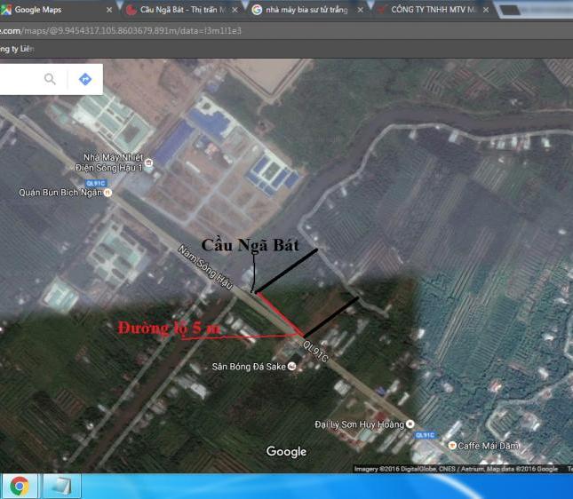Bán đất tại đường Nam Sông Hậu, Châu Thành, Hậu Giang, diện tích 9125m2, giá 8 tỷ