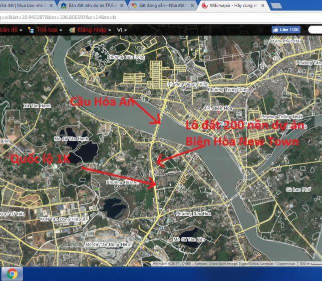 Bán đất nền dự án TP.Biên Hòa, đường Hoàng Minh Chánh chỉ có 800 triệu/nền, đất thổ cư sổ đỏ 100%