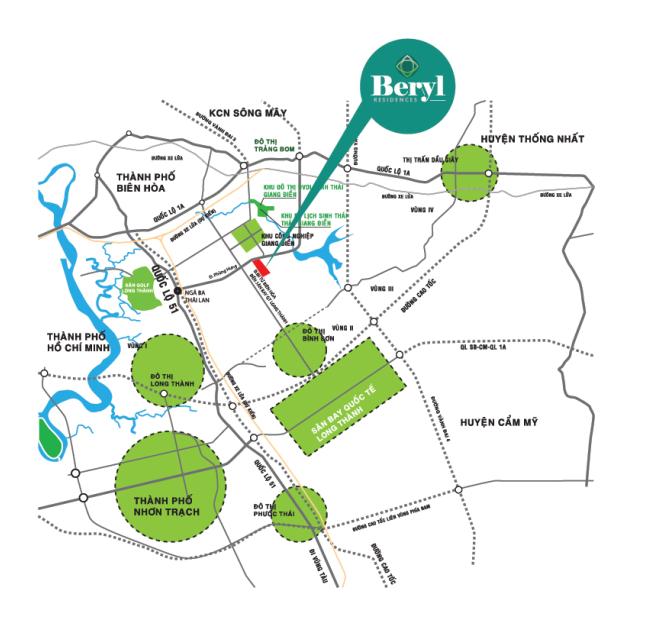 Đất nền Beryl Residences – An Viễn, Đồng Nai, giá từ 3 triệu/m². LH: 0937197339