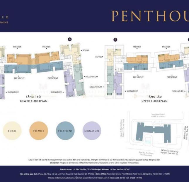 Penthouse Millennium chỉ 10 căn duy nhất view 360 vẻ đẹp thành phố, giá chỉ từ 13 tỷ. LH: 0906626505