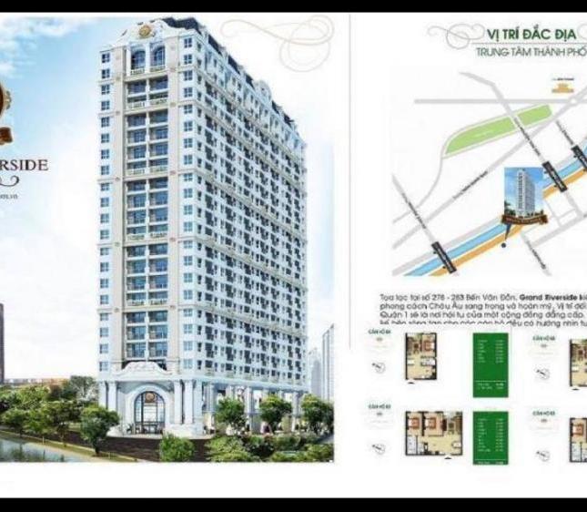 Chính chủ cần bán lại căn hộ Grand Riverside góc 55m2 tầng 7 view sông , giá rẻ hơn CĐT 2,35 tỷ