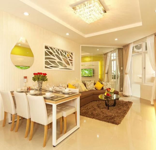 Cho thuê chung cư Oriental Plaza, Q.Tân Phú, mặt tiền Âu Cơ, 2PN, giá: 8.5tr/th, LH: 0901338489