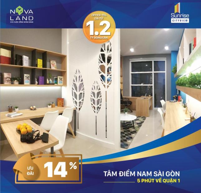 OFFICE-TEL SUNRISE CITYVIEW- MT NGUYỄN HỮU THỌ TT 12 TRIỆU/ THÁNG